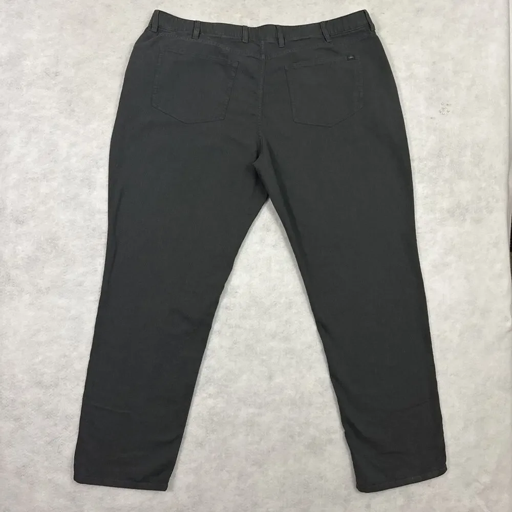 Faherty Pants Mens 42x32 Gray Reserve Movement Linen Blend 5 Pocket Golf Chinos